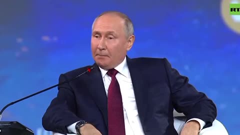 Putin's speech at the economic forum in St. Petersburg has ended.