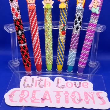 Magic in Every Stroke: Custom Bedazzled Pens with Enchanting Character Charms!!!