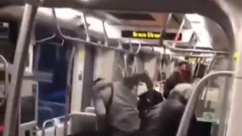 Black Man Wants to Smoke Joint on Public Bus But Has Civil Rights Violated by Racist.mp4