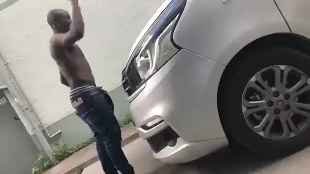 In Germany: Usual Migrant Block a Car, but this time the car is Driven by Polish men