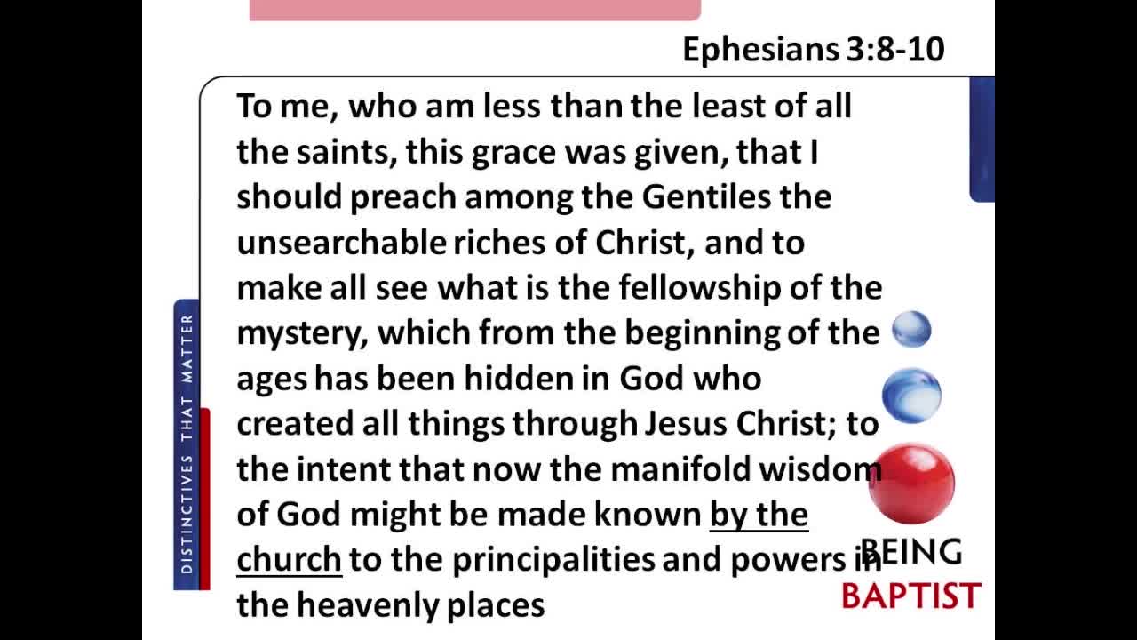 Being Baptist: Individual Soul Liberty - Lesson 9B