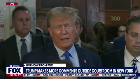 Trump trial video: Former president speaks outside courtroom in New York