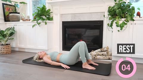 Waist workout at home