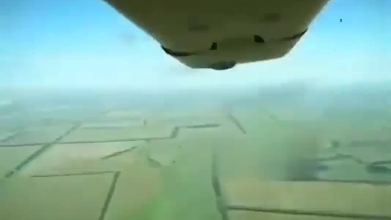 Reconnaissance drone somehow survived an impact of a missile