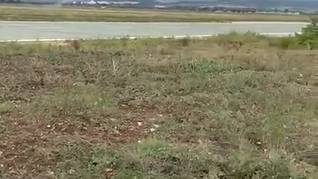 Moment wheel fell off from cargo plane during take-off