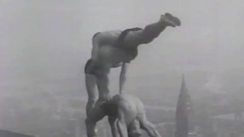 Acrobats on the Empire State Building in 1935