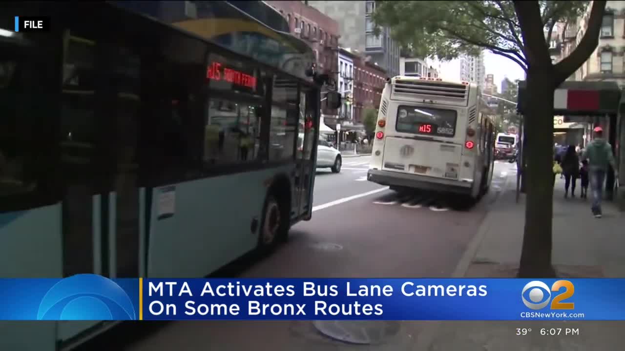 MTA activates bus lane cameras in the Bronx