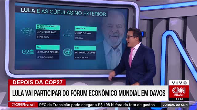 Lula vai participar do Fórum Econômico Mundial em Davos | JORNAL DA CNN