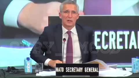 "No one should support Ukraine... sorry, Russia," NATO Secretary General screwed up today.