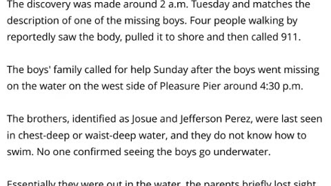 Body Recovered In The Search For Missing 13 Year Old Texas Twins - Josue And Jefferson Perez