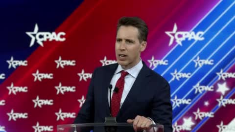 Josh Hawley Calls For Biden To Resign During Fiery CPAC Address