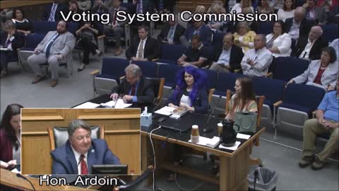 John Milkovich at Louisiana Voting Commission on Voting Machines