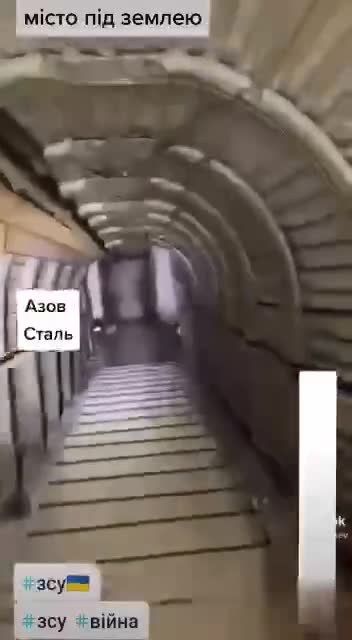 Tunely pod ocelárnou Azovstall
