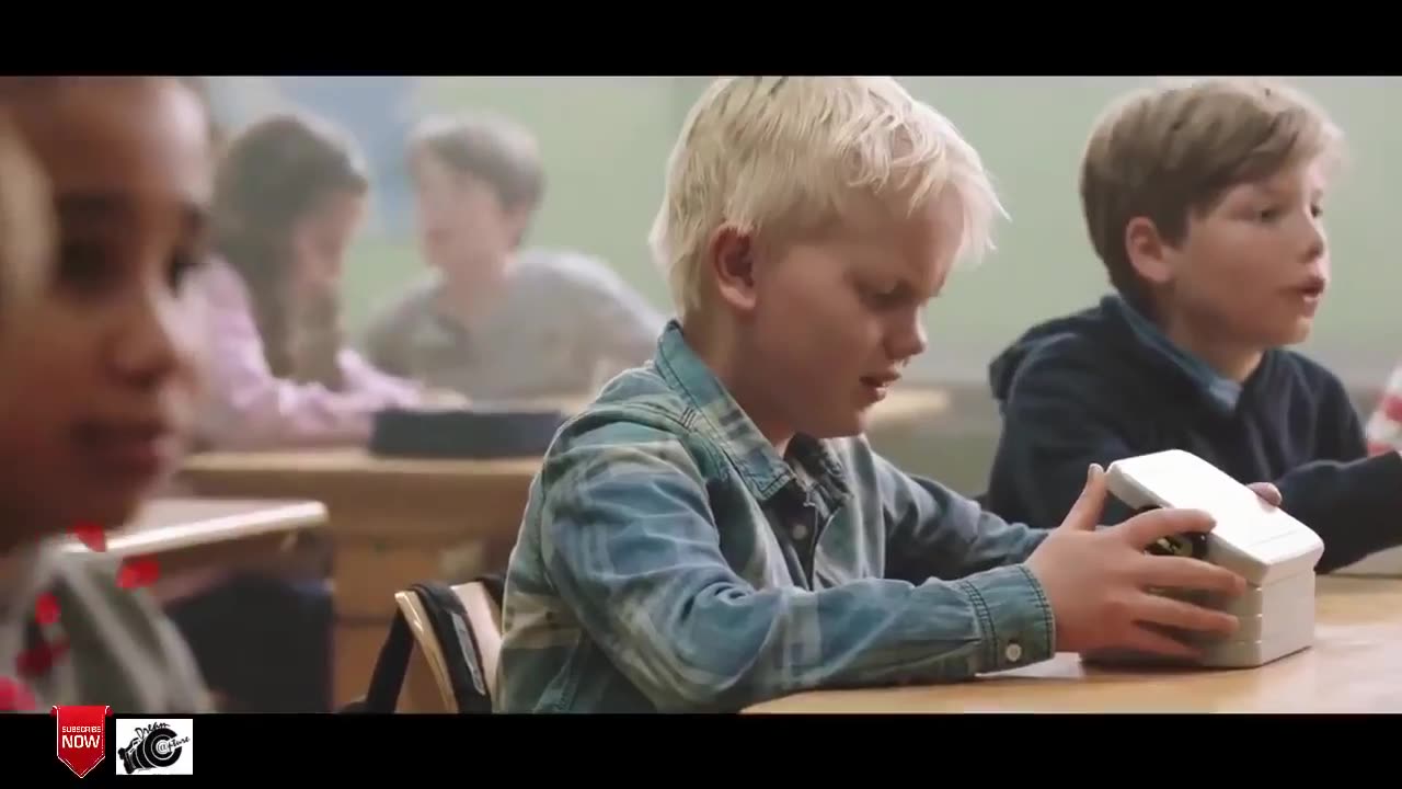 Poor boy help by other classmate