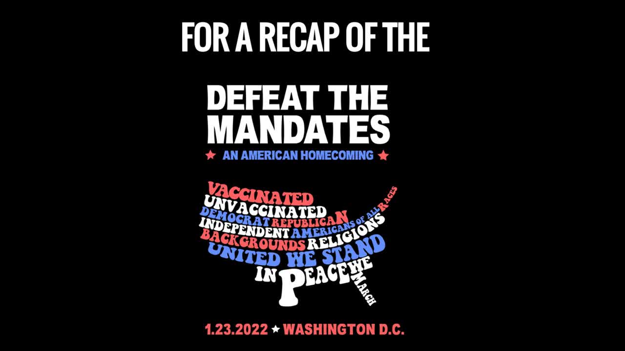 VSRF Weekly Webinar: A re-cap of the Defeat the Mandates march in DC