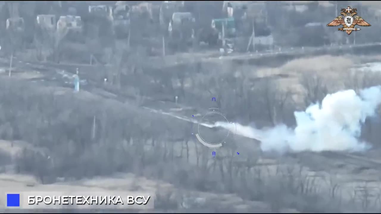 💥 Soldiers of the 150th division smashed an armored vehicle of AFU escaping from Marinka