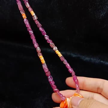 Tourmaline Rubellite Apyrite spiny oyster colorful necklace for making Jewelry Holiday Gift 02