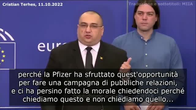 Intervento dell'Eurodeputato Cristian Terhes in conferenza al Parlamento Europeo l'11 Ottobre 2022.