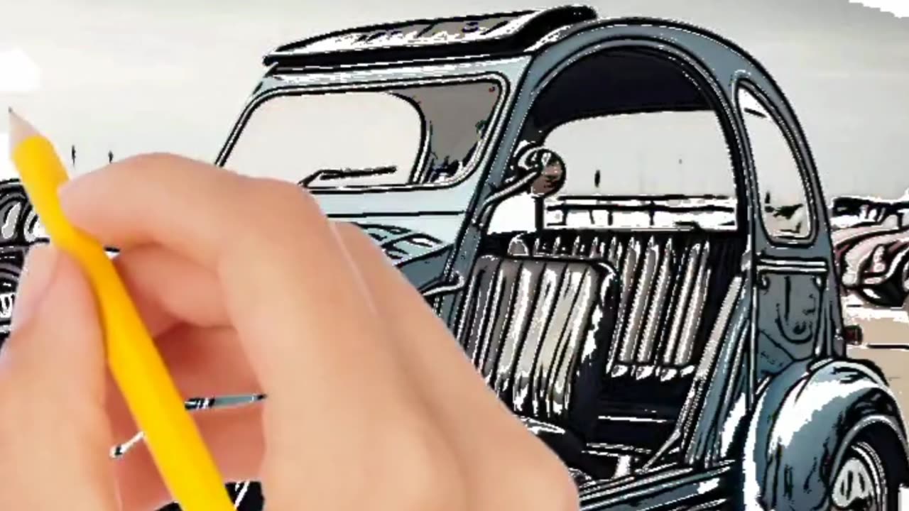 Auto draw art painting