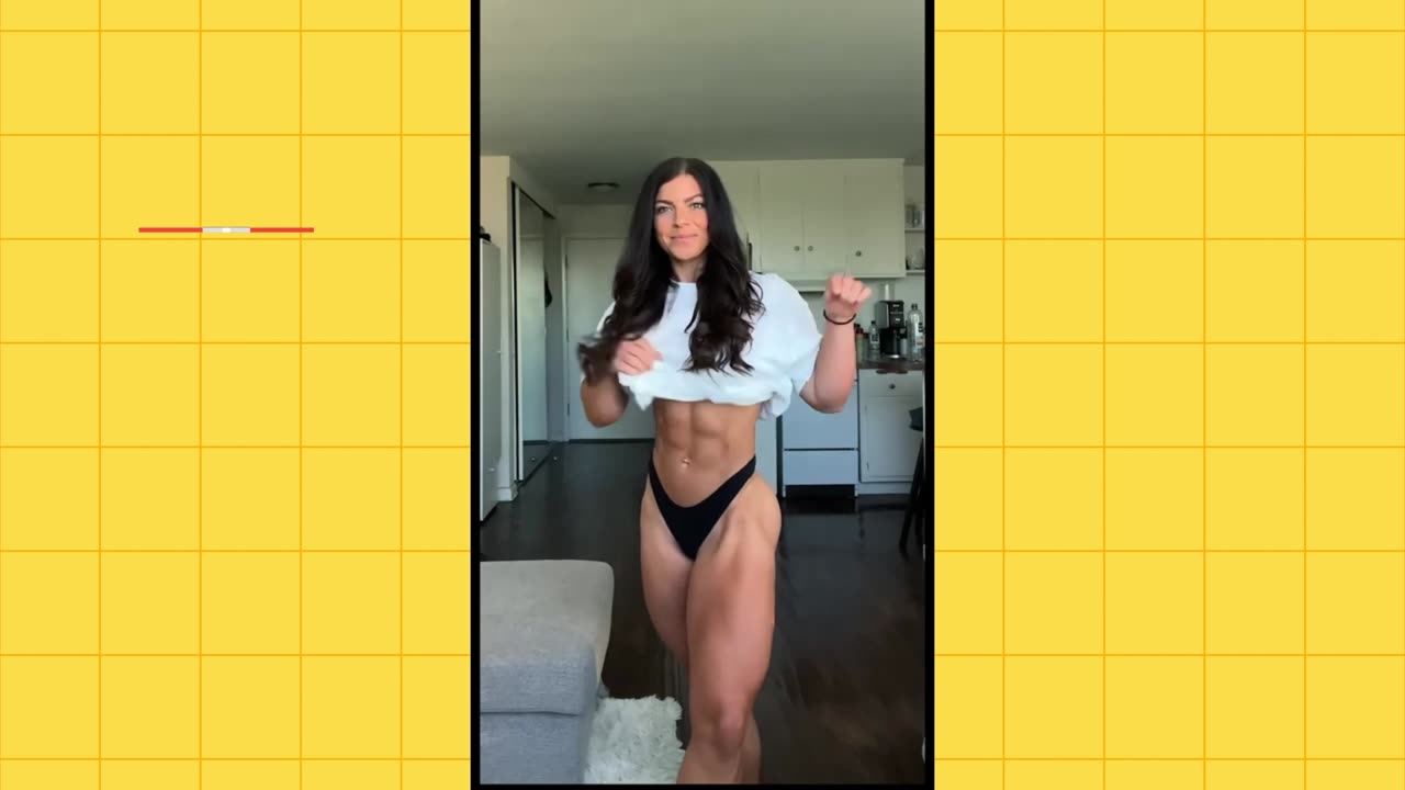 🔥🔥❤️🔥ClipchampGirls - MUSCULAR WOMAN #twerkmusic #gym #fit #workout