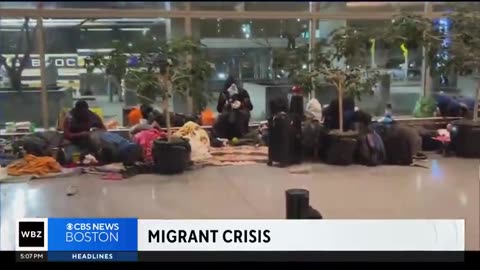 Logan Airport has now been turned into a shelter for illegal aliens in Boston.✈️