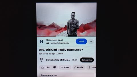 YES,HE REALLY HATES ESAU-ENDURE THESE LAST DAYZ!...