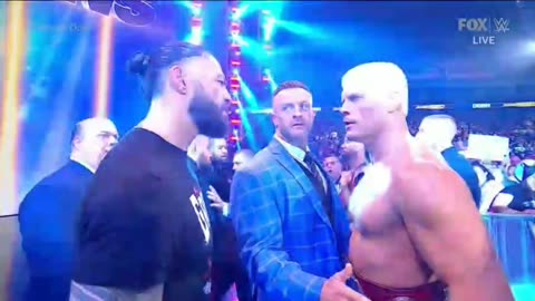 Face to Face The Bloodline Vs Cody Rhodes Main Event Jey Uso