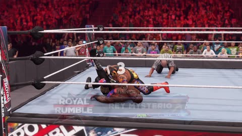 WWE RAW Rey mysterio vs Bobby Lashley , mindblowing match! Royal Rumble!