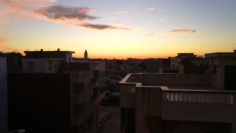 Call for prayer in Morroco at sunset