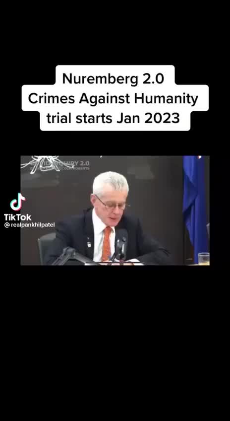 Nuremberg trials 2.0 I hope it starts in January 2023! Truth prevails