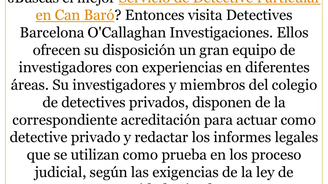 Consigue el mejor Servicio de Detective Particular en Can Baró