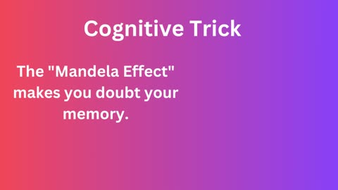 Cognitive Trick