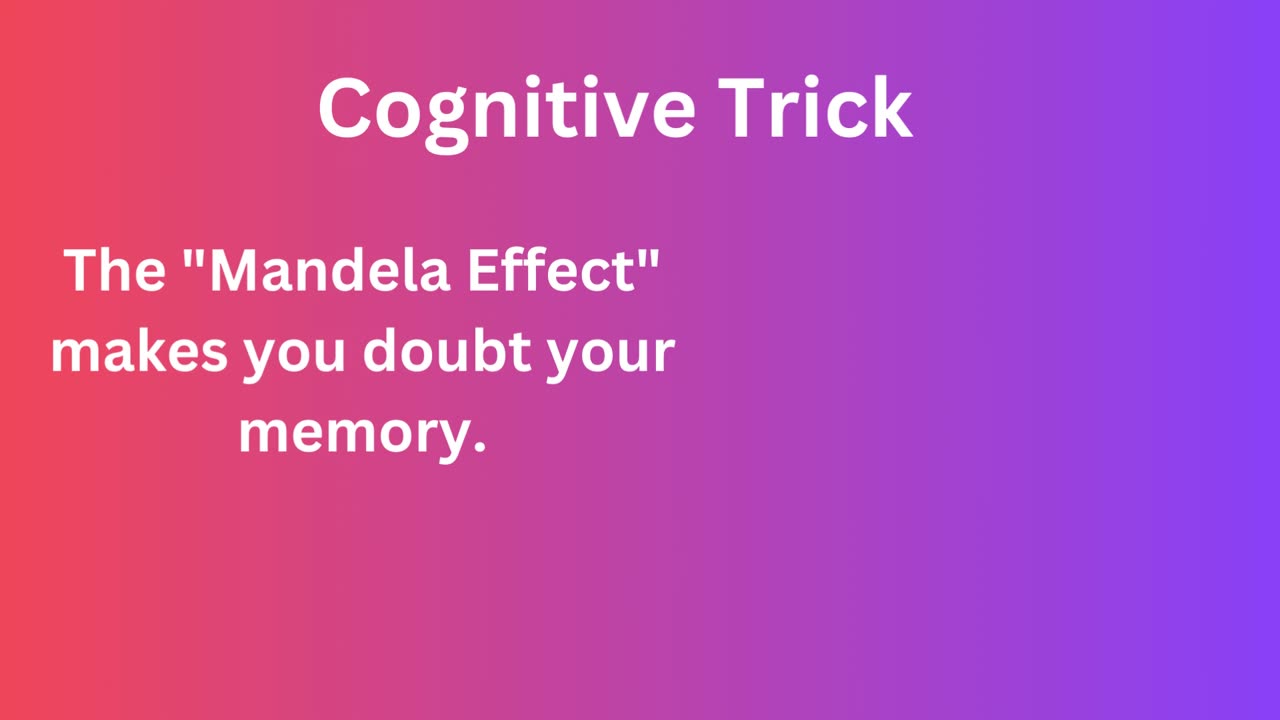 Cognitive Trick