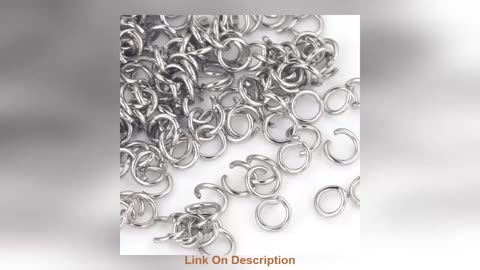 200pcs Stainless Steel Open Jump Rings For Jewelry