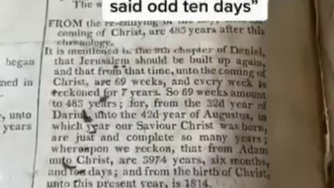 The Earth According to 1814 Bible is only 5,999 years!