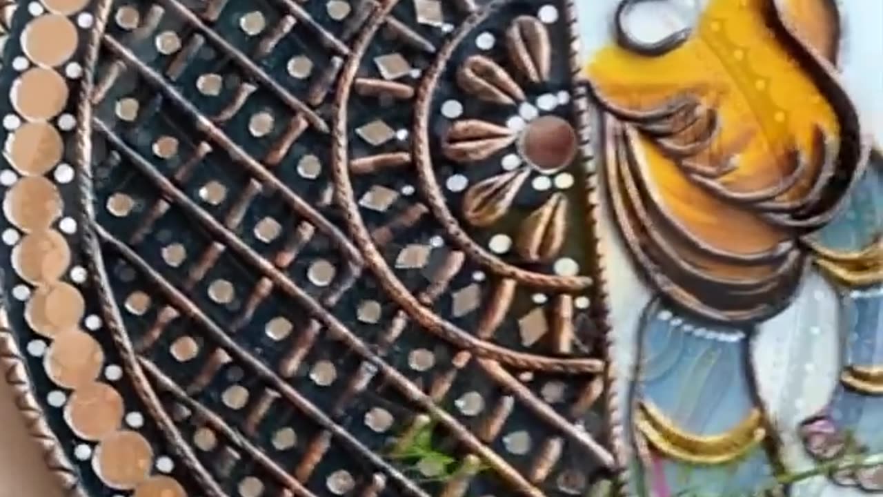 Shree Krishna lippan art💕💕💓💘💘💓💘💕