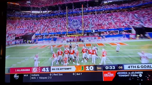 AFTER FUMBLE DEFENSE HOLD MAIMI TO FIELD GOAL