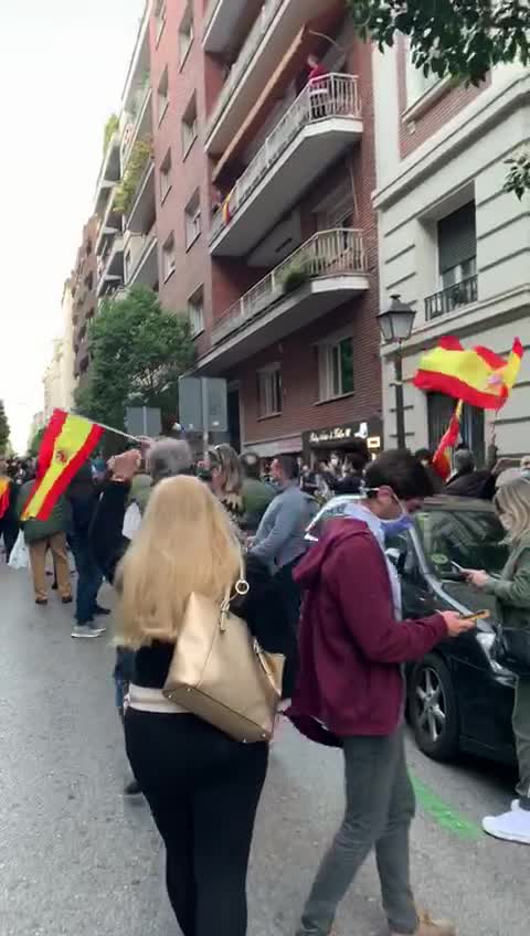 Calle de Núñez de Balboa (Madrid) contra la tiranía Sánchez-iglesias: "Gobierno dimisión" (10)