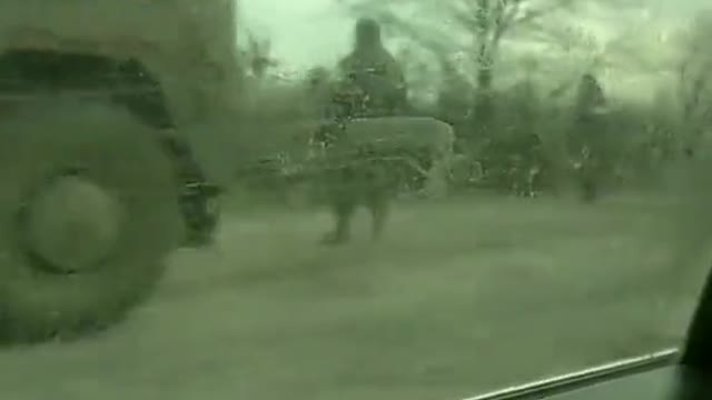 ️A huge column "Z" in the Kherson region, heading towards Energodar