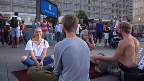 Berlin Eye Contact with Strangers Experiment