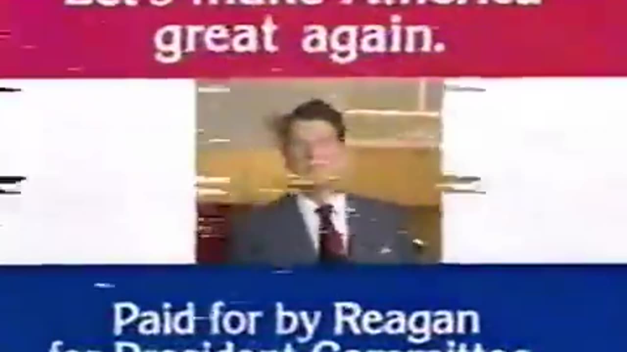 Ronald Reagan’s 1980 make America great again presidential ad.