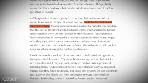 Ukraine: The nuclear threat