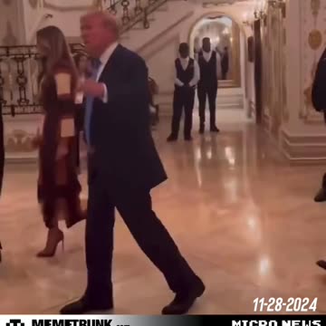 Melania wearing her Cubed dress