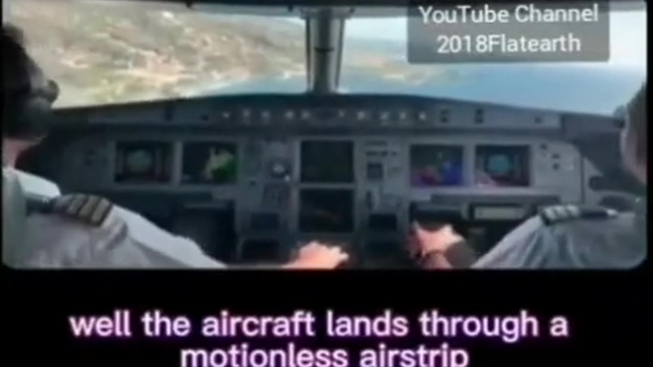 Pilot speaks about the shape of the earth