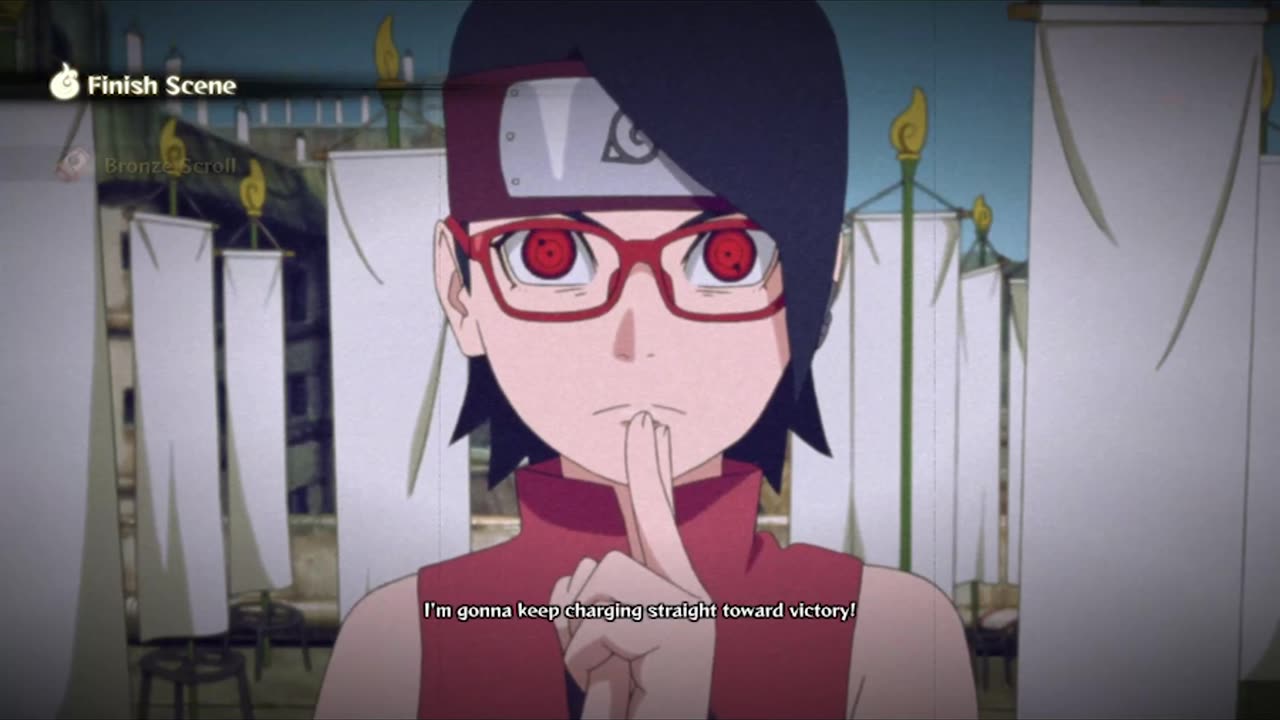 NINJA STORM 4 SARADA UCHIHA CHUNIN EXAM SUDDEN SHOWER CRUSHER VS MOMOSHIKI OTSUTSUKI