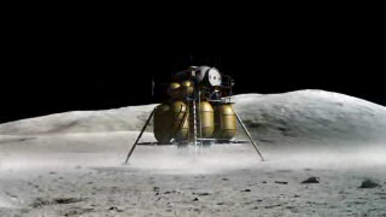 NASA animation Landing on the Moon