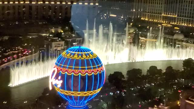 Gorgeous view of the Belagio fountain