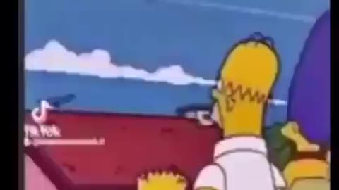 Even chemtrails in the simpson