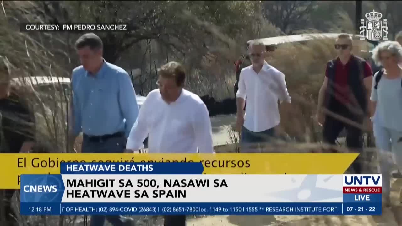 Mahigit 500 nasawi dahil sa nararanasang heatwave sa Spain