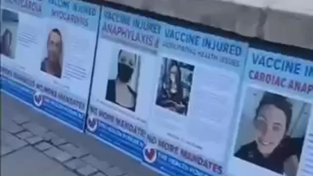 Vaccine adversed effect victims in New Zealand on display